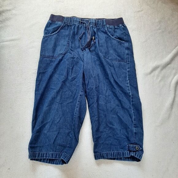 Drapers & Damons Denim Capris Petite Size PL - Picture 1 of 6